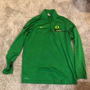 University of Oregon Ducks Nike Dri-Fit 1/4 Zip Size XL